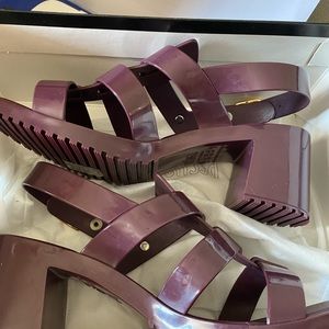Melissa sandals block heel size 9